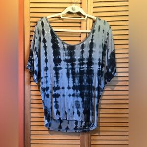 Tie Dye Top with Crisscross Back